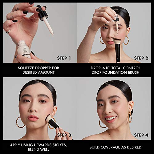 NYX PROFESSIONAL MAKEUP Total Control Pro Drop Foundation, Skin-True Buildable Coverage - Sienna