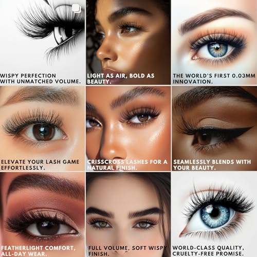 PARK SUNG HEE MIRACLE LASH DIY False Eyelashes, Lash Clusters, Lengthening Wisps 9mm-16mm Contact Lens Friendly, Easy to Apply, Reusable Strip Lashes (E6-280, 12mm), Black
