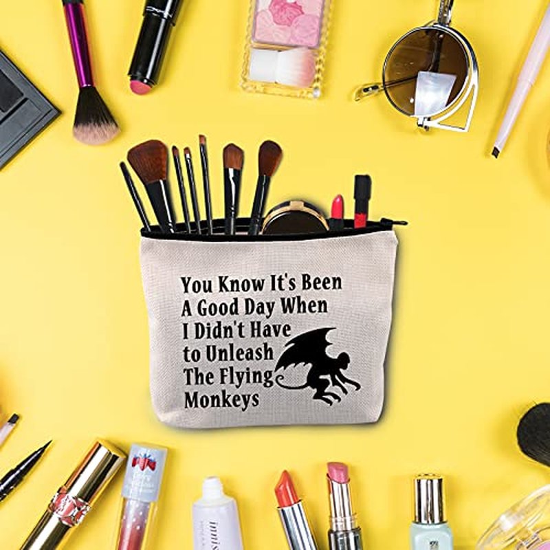 BLUPARK Wizard Gift Flying Monkeys Makeup Bag You Know It's Been A Good Day Unleash The Flying Monkeys Cosmetic Bag (It's Been A Good Day)