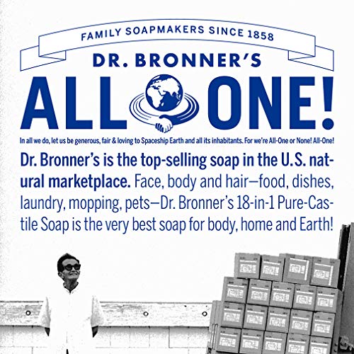 Dr. Bronner's Organic Castile Liquid Soap - Rose Bundle, 32 oz & Travel Bottle