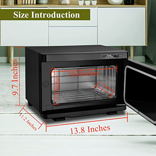 Wuissvnb Black 8L Professional Towel Warmer Cabinet with Auto Reheat