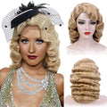 MEDISIFA Blonde 1920s Flapper Wig for Women Gatsby Roaring 20s Costume - Finger Wave Vintage Party Hair