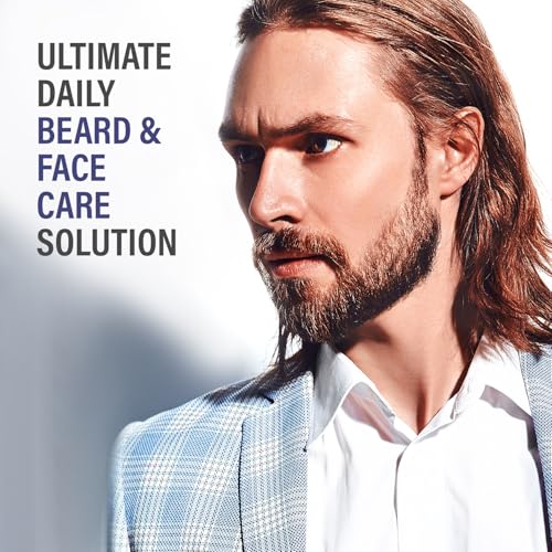 Graham Hill Arnage Soothing & Refreshing Face and Beard Balm for Men, 200ml - Men's Face Moisturizer, Vegan Beard Moisturiser for Men with Panthenol, Jojoba Oil & American Cuckoo Flower
