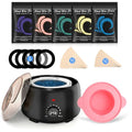 Waxing Kit for Women and Men, Digital Wax Warmer with 14OZ 5 Bags Hard Wax Beads, at Home Wax kit for Full Body, Face, Eyebrows, Bikini, Legs, Brazilian & Sensitive Skin