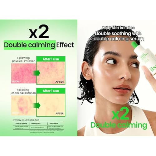 ILSO Heartleaf Tendersome Double Calming Ampoule, Ascorbic Acid, Niacinamide, Soothing serum