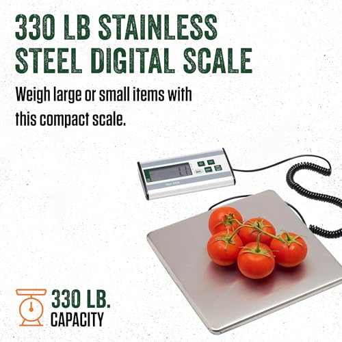 Digital Kitchen Scale 330 lb Stainless Steel Weighing Scale - OS / Weigh Scale