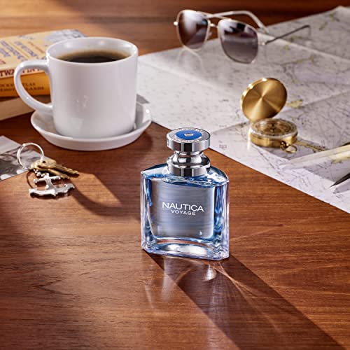 Nautica Voyage Men’s Eau De Toilette & Body Spray Set - Long Lasting Fragrance