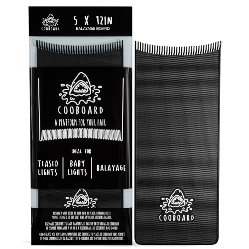Black Cooboard Hair Highlighting Paddle with Teeth - Balayage Board