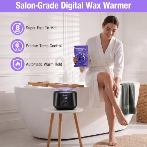 Home Waxing Kit for Women & Men, 42.32oz Wax Warmer & Full Accessories