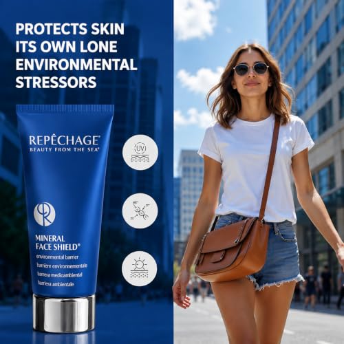 Mineral Face Shield SPF 30 Environmental Protection with Seaweed - Matte Finish, All Skin Types - 2 oz
