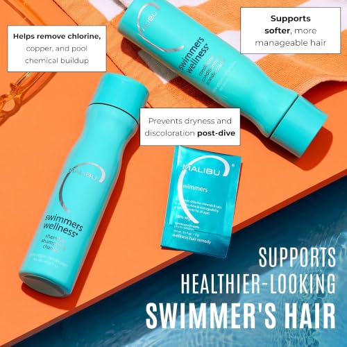 Malibu C Swimmers Chlorine & Pool Water Hair Care Kit - Shampoo, Conditioner & Hair Mask
