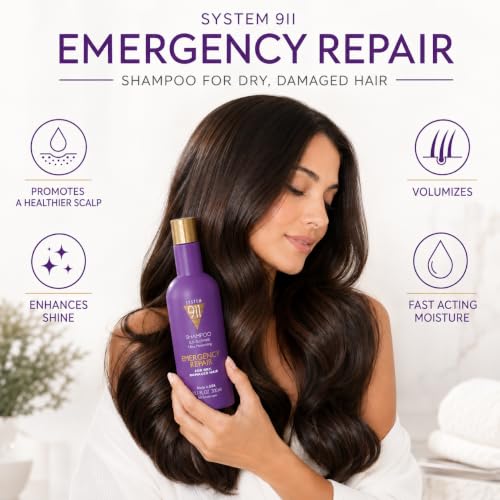 Hayashi System 911 Repair Moisturizing Shampoo for Dry Damaged Hair - 10.1 Fl Oz