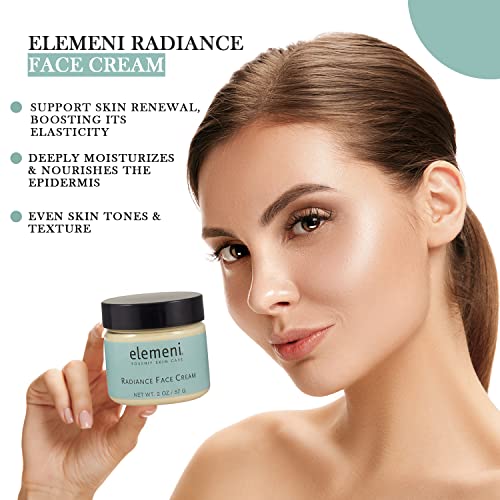 Max Green Alchemy elemeni Anti Aging Radiance Face Cream - Collagen Face Moisturizer Cream for Men and Women | Day and Night Cream Reduces Wrinkles and Improves Brightness | 2 OZ / 57 Gram