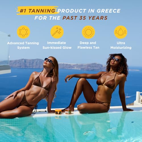 Carroten Mini Shimmer Gold Tanning Gels | Travel Size Tan Accelerator & Body Bronzer | Non-Greasy Water-Resistant with Carrot & Coconut Oil | Vitamin A & E For Moisture & Hydration | 1.7 oz (2 Pack)