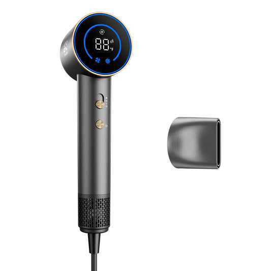 FanttikSolo 80% Faster Drying with 110,000 RPM Brushless Motor Blow Dryer, 56dB Low-Noise, 0.74lb Ultra-Light Blow Dryer, Ionic Tech for Travel, Home, Salon, SonicDry H10 APEX - Gray