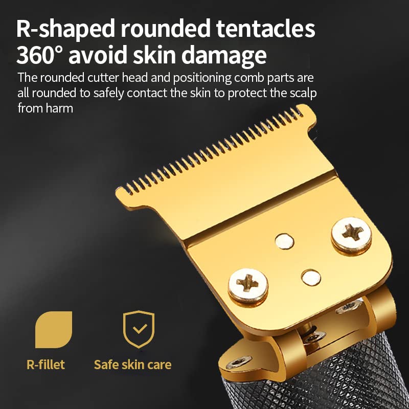 Rechargeable Men’s Hair Clippers with T-Blade & LCD Display - Black