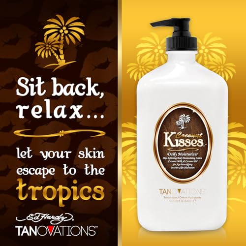 Devoted Creations Coconut Kisses Daily Moisturizer - Hydrating Body Lotion with Coconut Water & Cocoa Butter
