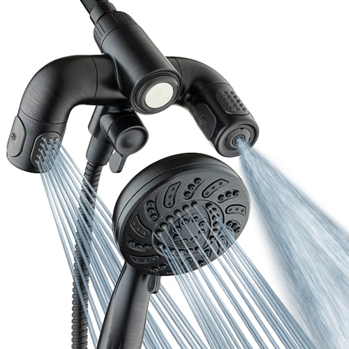 AquaDance High Pressure Handheld Shower Head Combo with Hydro Arms - Oil Rubbed Bronze