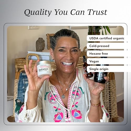 Peaches Skincare Radiance Recovery Salve - Hydrating Face Moisturizer for Delicate Skin - Petroleum Free - Calming Barrier Cream with Cacay Oil and Castor Oil - Overnight Recovery Moisturizer