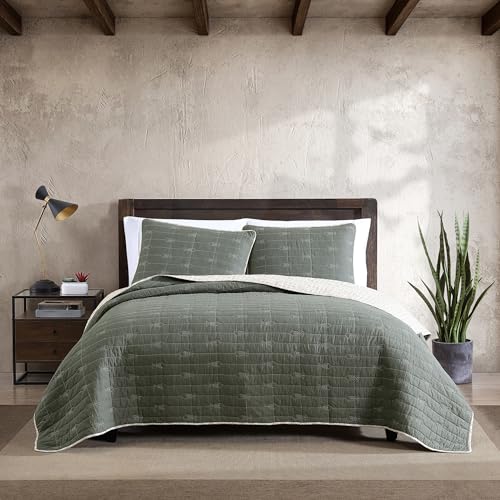 Twin Cotton Sheet Set with Pillowcases - Eddie Bauer Troutdale Green