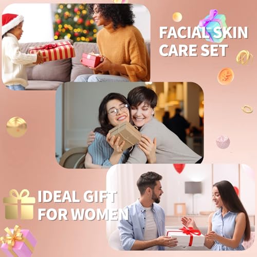 Revitalizing Skin Care Set, 6Pcs Anti Aging Face Care Sets for Women, Firming Skin, Shrink Pores, Smooth Wrinkles, Hydrating Skin Care Set