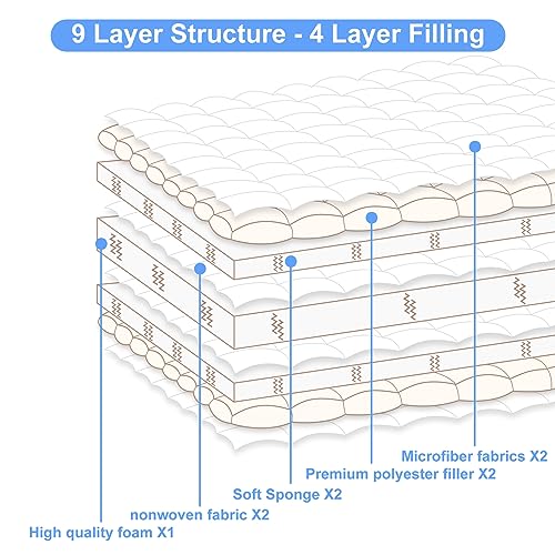Pale Gray Japanese Foam Floor Mattress Queen 80x60 Futon Mattress Support
