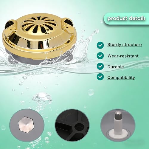 Pipeless Magnetic Jet Head predicure jet Replacement for Pedicure SPA Chair & Tubs - Fit with Foot massage parlor, hair salon, massage parlor, therapy parlor-GOLD(4 pin)