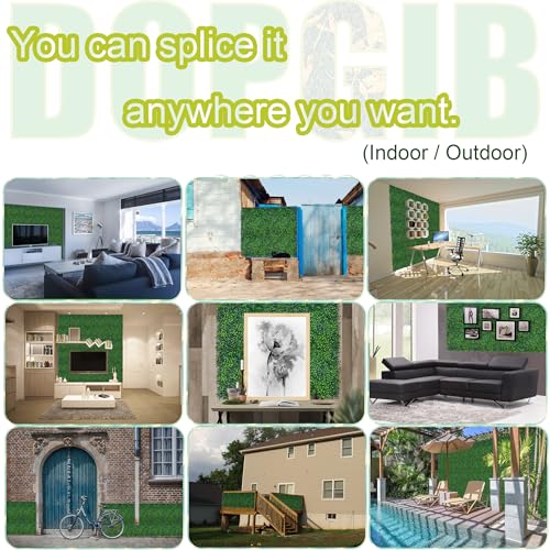 48x128 Inch Artificial Green Ivy Privacy Fence Screen - Durable Outdoor Panel