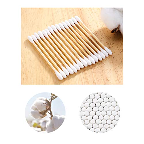 Cotton Swabs 2000ct (40 Pack) With Wooden Sticks, Double-Tipped Buds