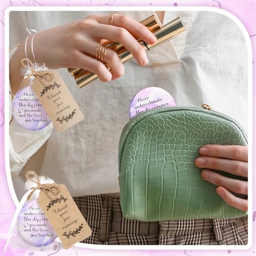 Tradder Purple and Pink Inspirational Compact Mirrors Set – 50 Pieces