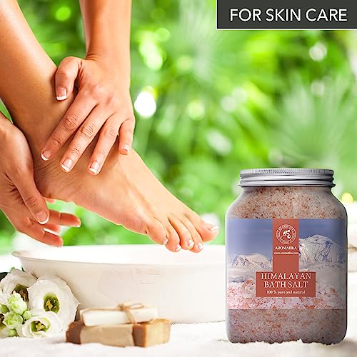 Himalayan Pink Salt Crystal Bath Soak - Relaxation, Detox & Stress Relief, 46 oz