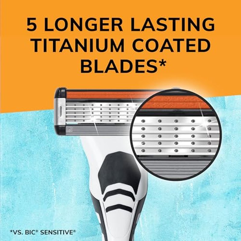 BIC Flex5 Hybrid 5 Blade Razor Refills, 4 Count