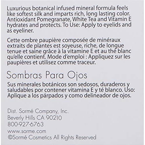 Sorme Cosmetics Mineral Botanicals Eye Shadow, Intrigue, 0.05 Ounce