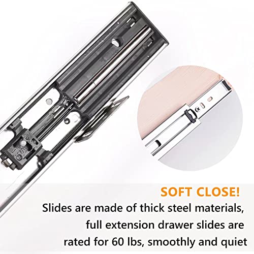 32 Inch Pull Out Kitchen Drawer Organizer - Soft Close Wood Slider