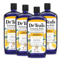 Dr Teal's Foaming Bath with Epsom Salt & Prebiotic Lemon Balm - Bathwater Additive (Pack of 4)