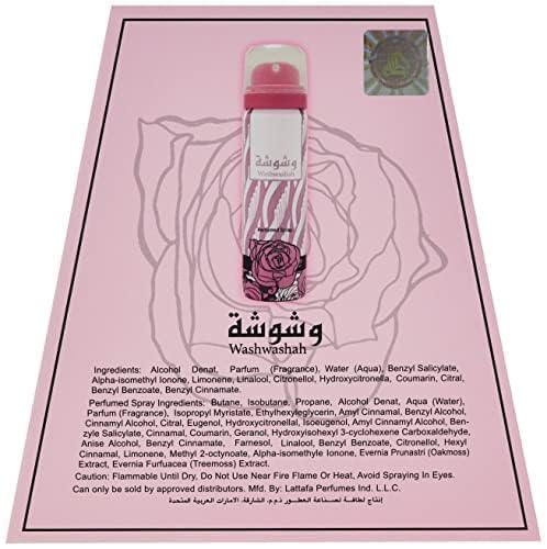 Lattafa Washwashah 2-Piece Perfume & Deodorant Set for Women - 5.1 Fl Oz