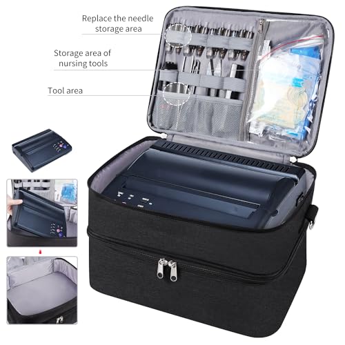 Tattoo Kit Organizer Case - Portable Carry Bag for Ink, Stencil Printer & Equipment