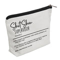 WZJHCL Shit Show Supervisor Definition Survival Kit Boss Lady Appreciation Gift Team Manger Cosmetic Kit Director Makeup Pouch (Shit Show Supervisor)