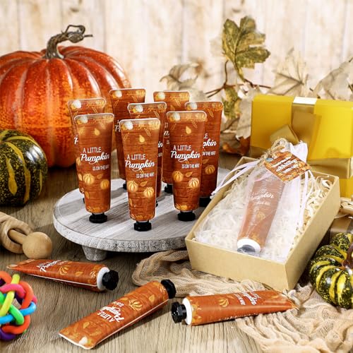 48 Sets Thanksgiving Fall Hand Cream Bulk a Little Pumpkin Baby Shower Hand Cream Gifts Baby Shower Party Favors for Guests Travel Size Lotion for Autumn Party Supplies(Little Pumpkin)