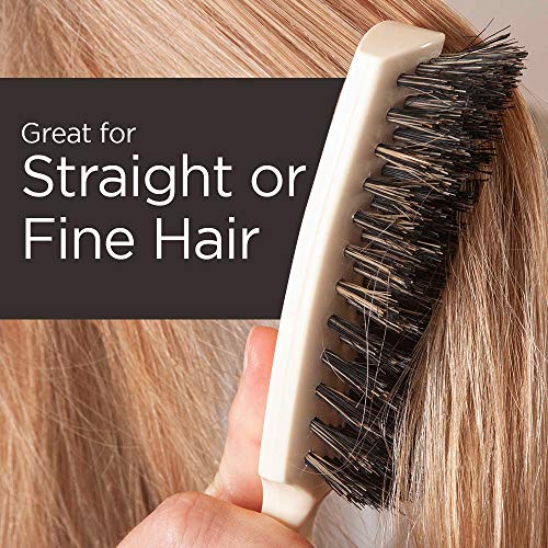 Fuller Brush Lustre Professional Hairbrush with Boar Bristles – Gentle Hair Styling Tool