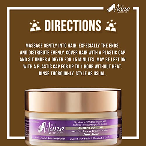 The Mane Choice Ancient Egyptian Anti-Breakage & Repair Antidote Hair Mask, 8 Ounce (Pack of 2)