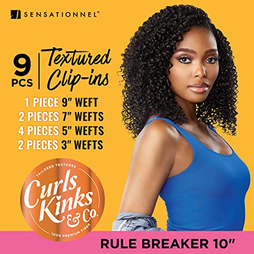 Sensationnel Curls Kinks & Co Clip-In Hair Extensions TH2/30 - 10 Inch, Natural Texture