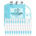 4% Hyaluronic Acid Serum for Face, 8D Hyaluronic Acid Ultra Hydrating Anti-Aging Serum with 20,000ppm Acetyl Hexapeptide-8, Korean Skincare Single-Use Ampoule for Dry & Sensitive Skin, 30pcs
