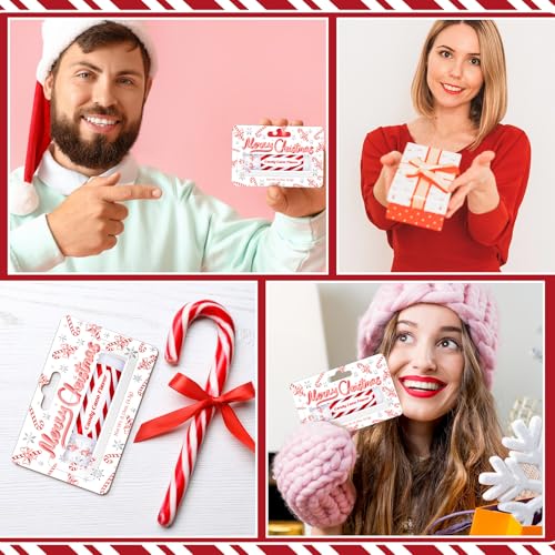 30 Pack Christmas Candy Cane Peppermint Lip Balms Bulk Peppermint Flavor Scented Lip Balms Favors Christmas Party Gifts Stocking Stuffers for Women Men Staffs Employee Coworkers Homeless