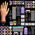 Wilfniee White Rubber Nail Practice Hand Kit for Acrylic Nails Beginners