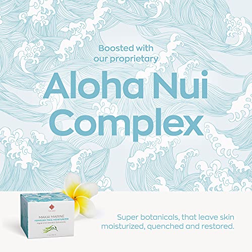 Hanalei Makai Marine Gel Face Moisturizer - Hydrating Vegan & Cruelty-Free 1.7 fl oz