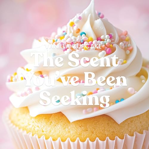 Vanilla Cupcake Scented Candle Pack of 4 - Large 22oz Jar, Up to 150 Hours Burn Time