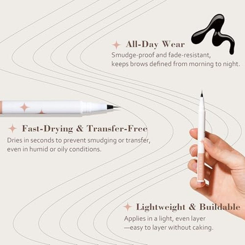 Light Grey Eyebrow Pencil for Older Women, Gray Eyebrow Pencil for Women with Ultra Fine Precision Tip, Microblading Eyebrow Pen, Hair-Like Strokes,Sweatproof YES.EYE DO (Grey Mist-Light Gray)