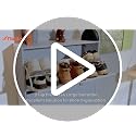 Nicetree White Shoe Cabinet with 2 Flip Drawers, Narrow Entryway Organizer