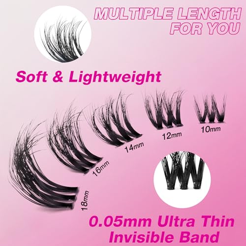 Eyelash Clusters Kit 10-18mm Fluffy 3D Lash Extensions VBmuse Variation of THIS listing